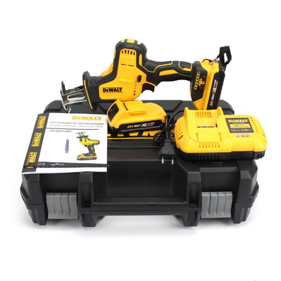 Акумуляторна сабельна пила DeWalt DCS312NT (24V, 4AH) АКБ ножівка Деволт Девольт 312NT фото