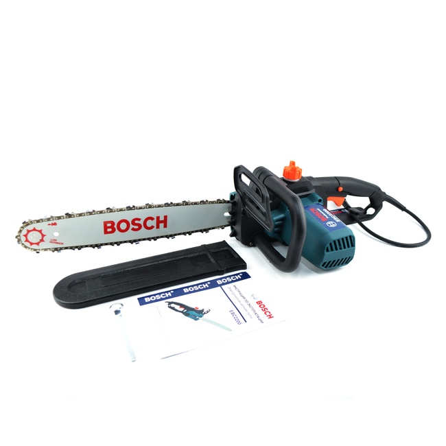 Електрична ланцюгова пилка Bosch ESC2200 (шина 40 см, 2.2 кВт) із безключовою натяжкою ланцюга. Електропила бош ESC2200 фото