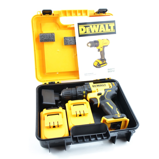 Шуруповерт DeWALT DCD791 (24V 6A/h Li-Ion) Акумуляторний дриль-шупуповерт Деволт ЧЕХІЯ 038 фото