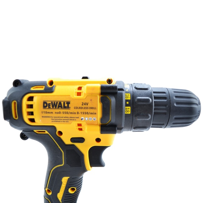 Шуруповерт DeWALT DCD791 (24V 6A/h Li-Ion) Акумуляторний дриль-шупуповерт Деволт ЧЕХІЯ 038 фото