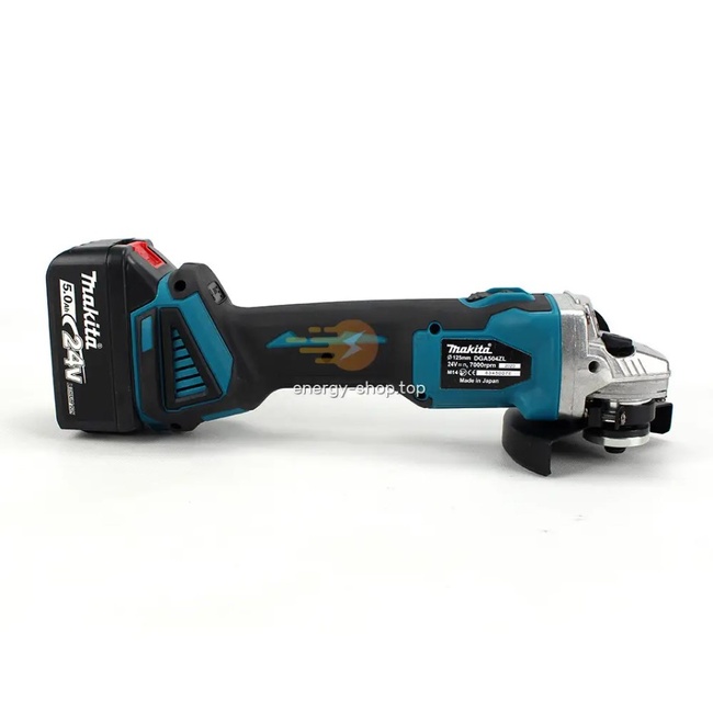 Акумуляторна болгарка Makita DGA504ZL ( 24V, Ø125 мм). УШМ Макіта, кутова шліфмашина, турбинка DGA504ZL фото